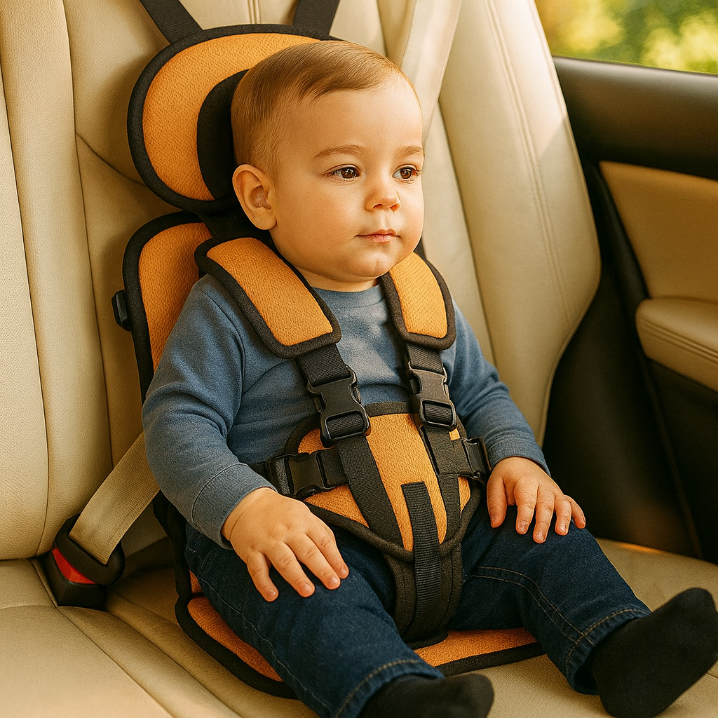 Portable Car Seat with Five-Point Harness Adjustable Travel Booster for Kids - Image 8