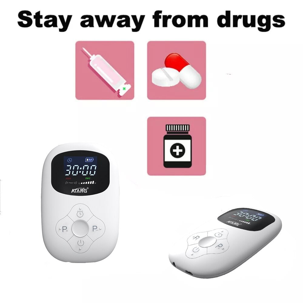 Portable Cranial Electrotherapy Stimulator with Earlobe Clips and LED Display - Image 12