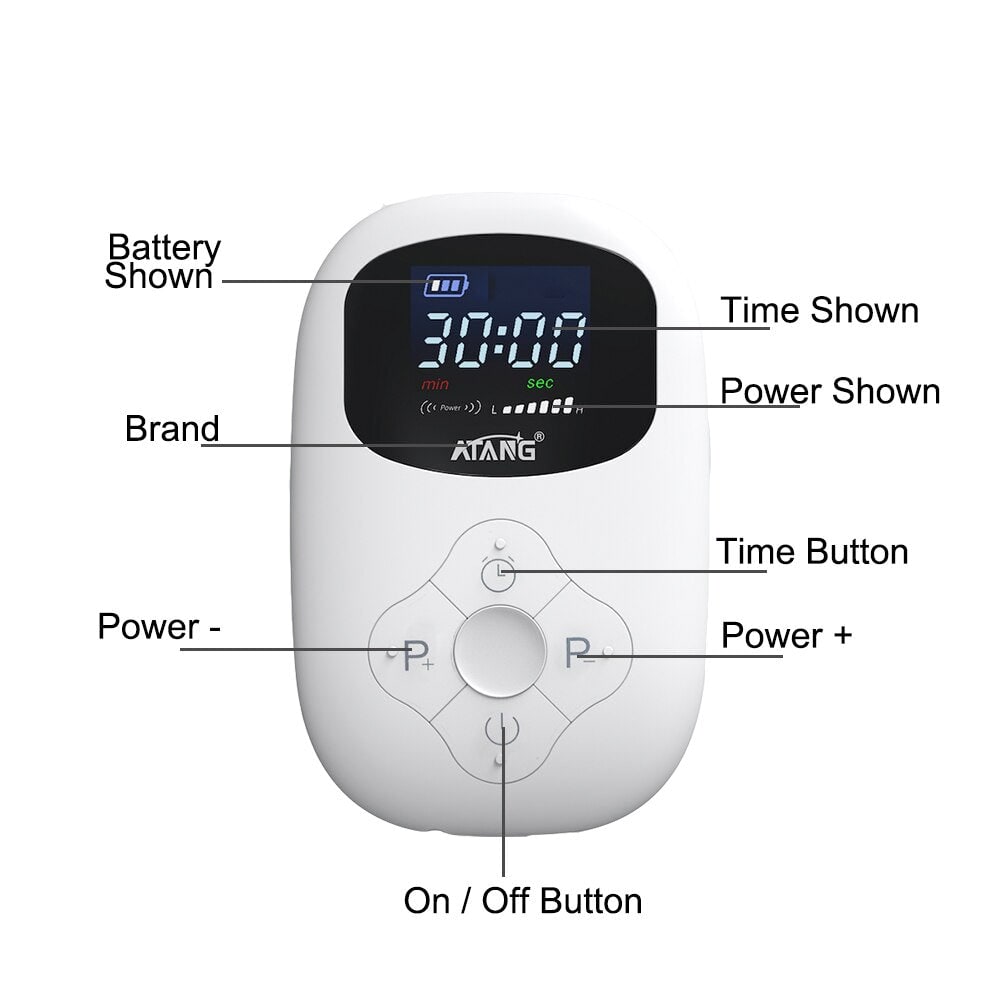 Portable Cranial Electrotherapy Stimulator with Earlobe Clips and LED Display - Image 13