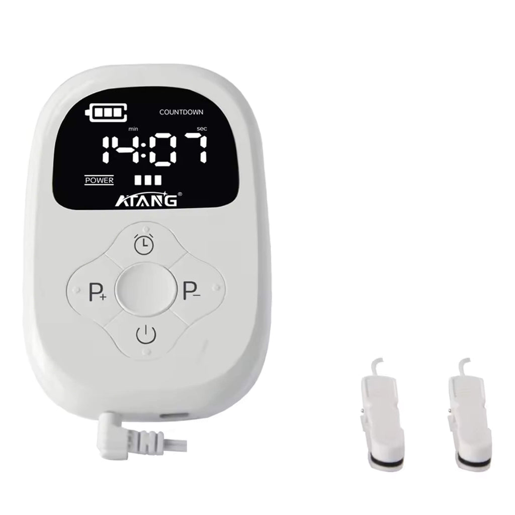 Portable Cranial Electrotherapy Stimulator with Earlobe Clips and LED Display - Image 14