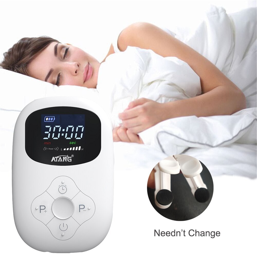 Portable Cranial Electrotherapy Stimulator with Earlobe Clips and LED Display - Image 9