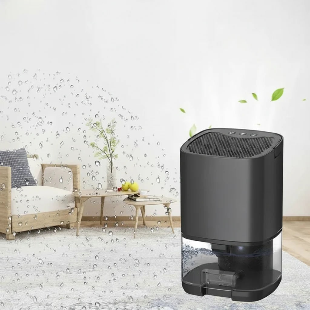 Portable Dehumidifier with Quiet Operation and Transparent Water Tank for Bedrooms - Image 2