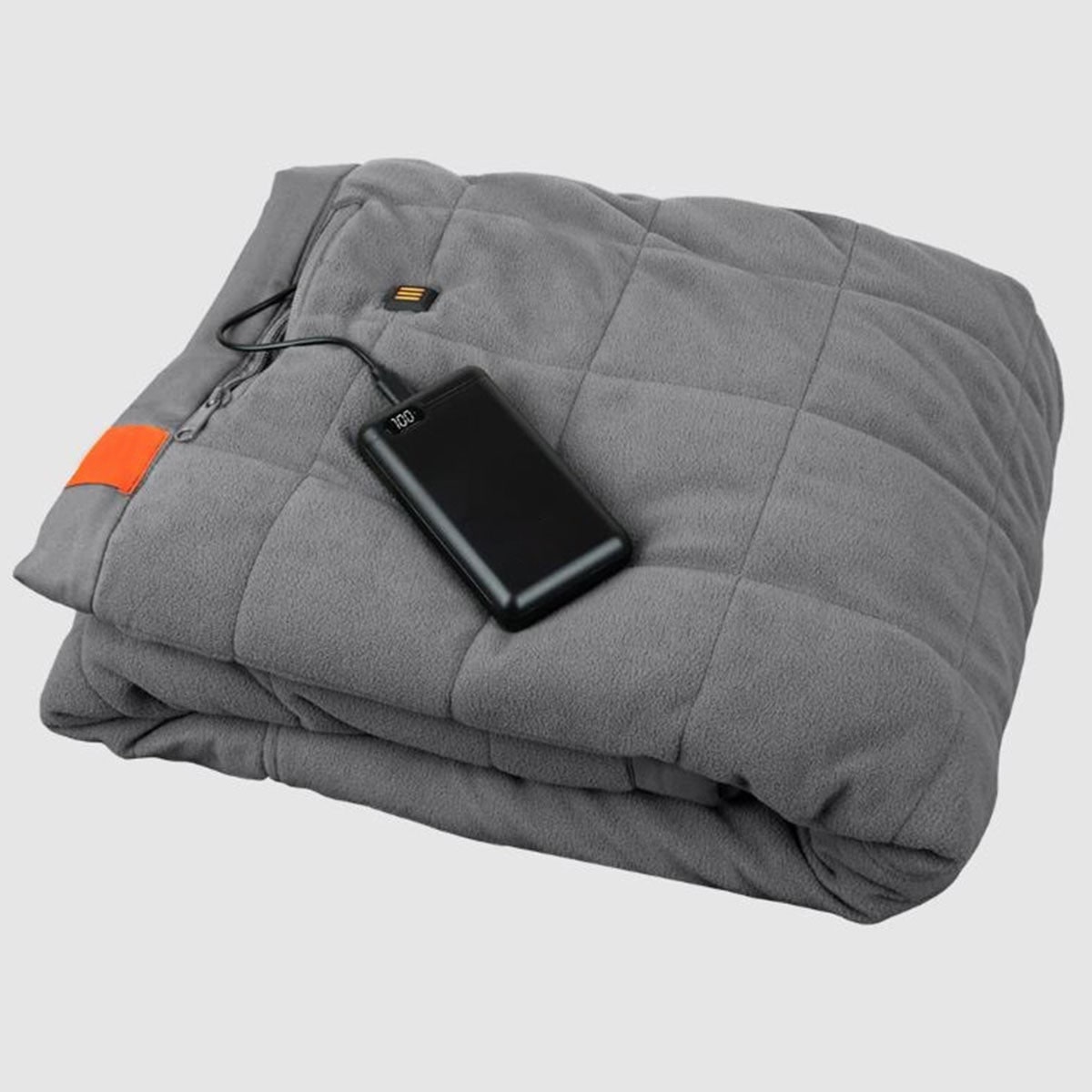 Portable Heated Blanket with USB Power Bank Three Heat Zones and Quilted Fleece - Image 3