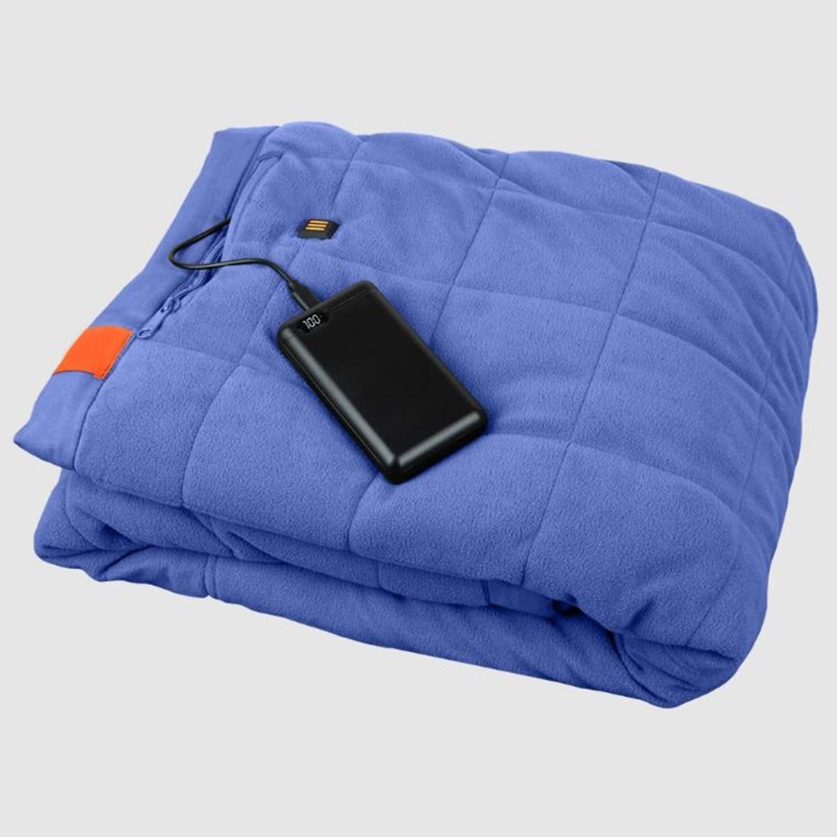 Portable Heated Blanket with USB Power Bank Three Heat Zones and Quilted Fleece - Image 4