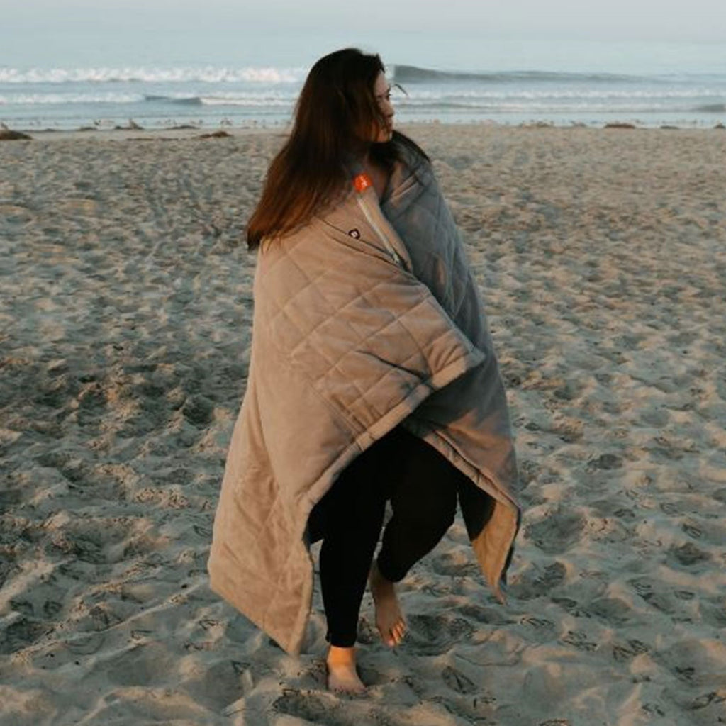 Portable Heated Blanket with USB Power Bank Three Heat Zones and Quilted Fleece - Image 8
