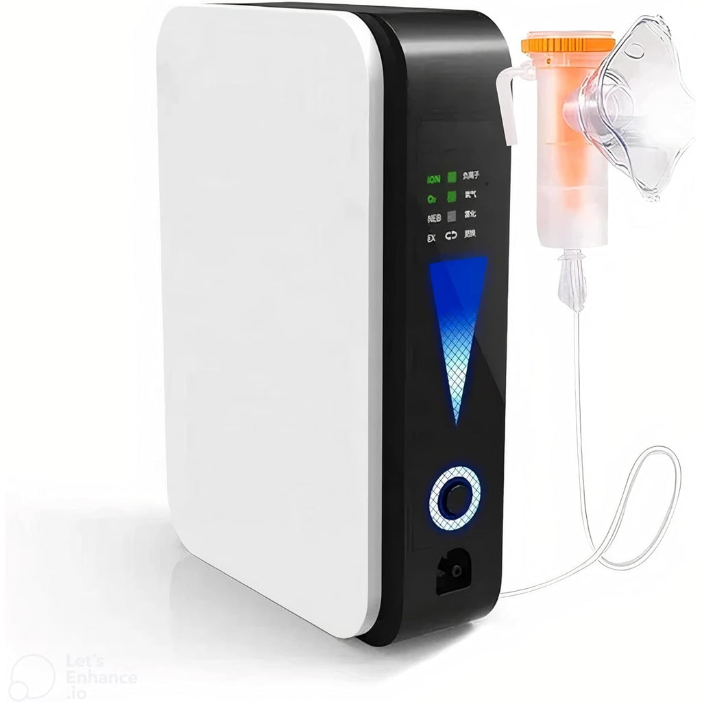Portable Oxygen Concentrator Machine with Nebulizer and Car Adapter for Travel - Image 1