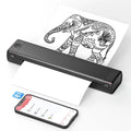 Portable Thermal Printer with Wireless Bluetooth and USB Compact A4 Design for Mobile Printing - Image 1