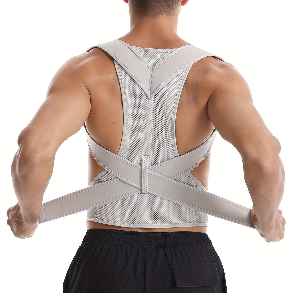 Posture Corrector Back Brace with Lumbar Support and Adjustable Mesh Straps - Image 5
