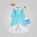 Princess Dress Costume with Crown Wand and Accessories Set - Image 2