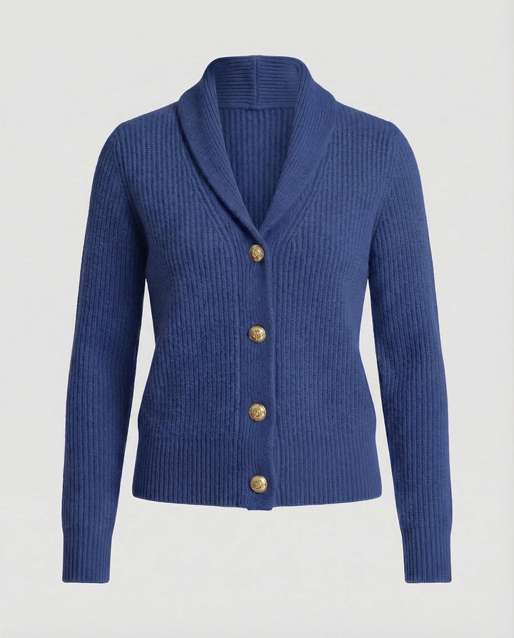 Women's Lapel Collar Knit Cardigan