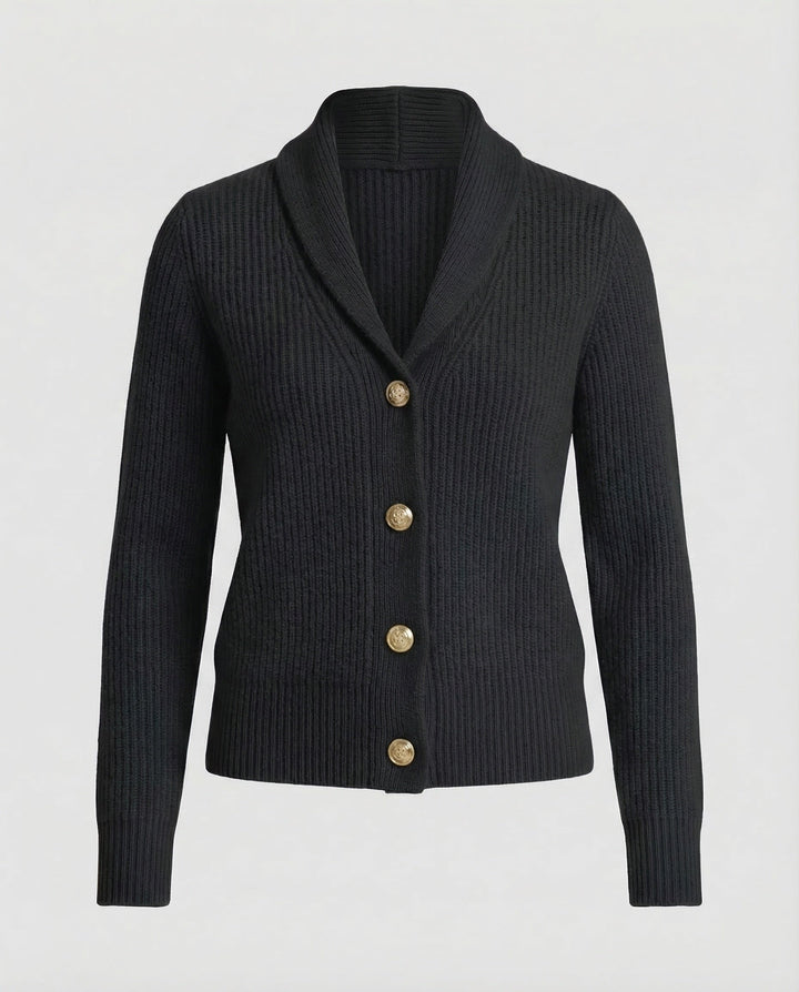 Women's Lapel Collar Knit Cardigan