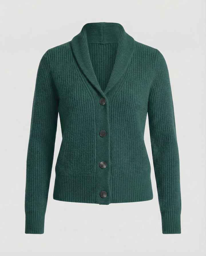 Women's Lapel Collar Knit Cardigan