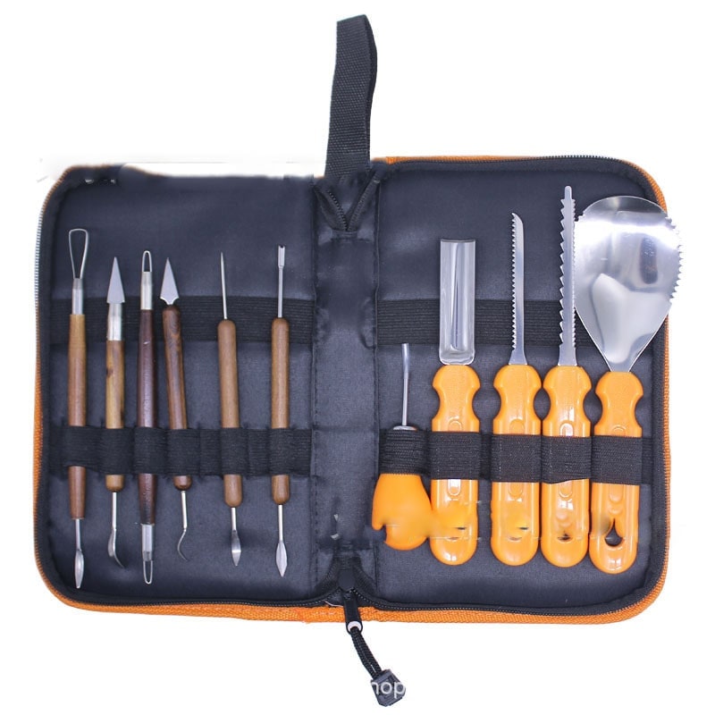 Pumpkin Carving Kit with Stainless Steel Tools Saw Scoop and Storage Case - Image 5