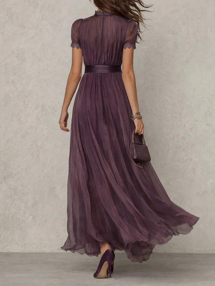 Women's Wedding Guest Chiffon Maxi Dress