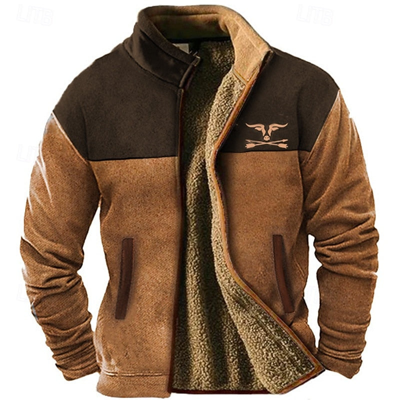 Men's Standing Collar Jacket