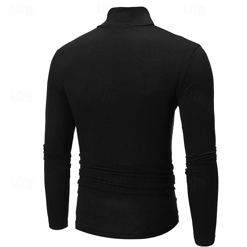Men's Long Sleeve Turtleneck Shirt