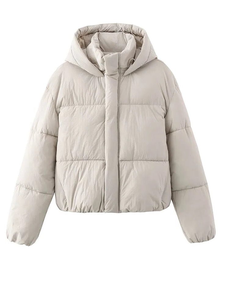 Women's Cropped Quilted Puffer Jacket