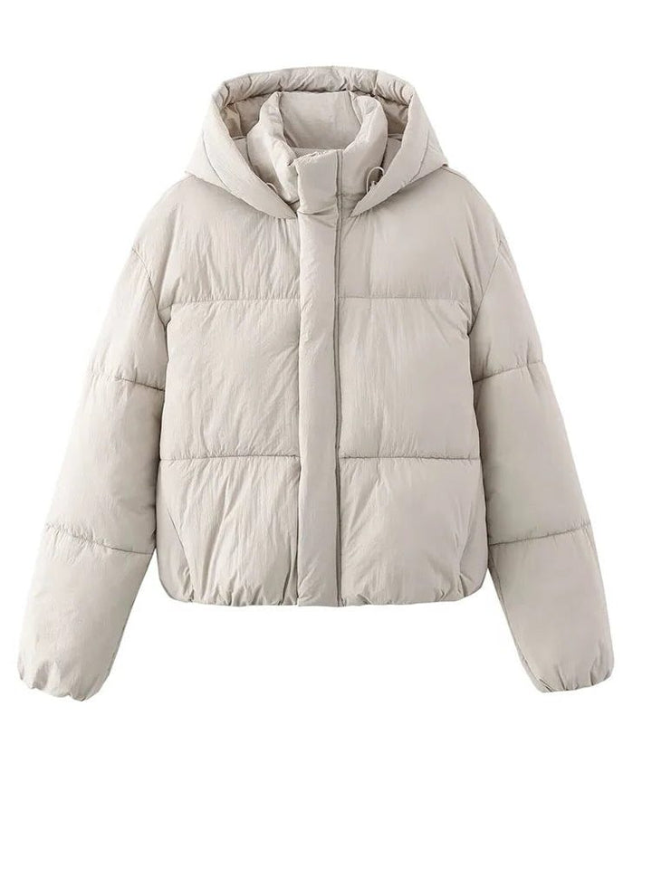Women's Cropped Quilted Puffer Jacket