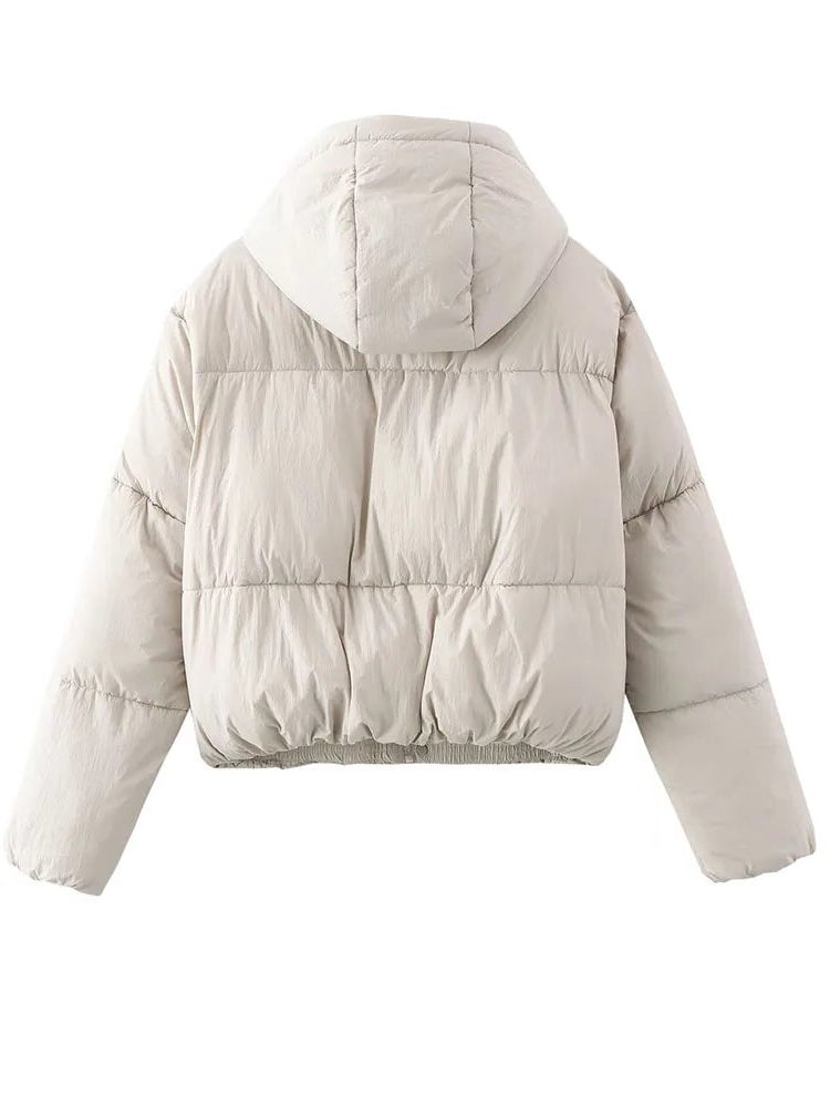Women's Cropped Quilted Puffer Jacket