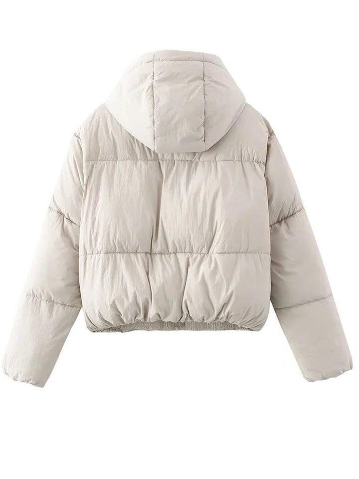 Women's Cropped Quilted Puffer Jacket
