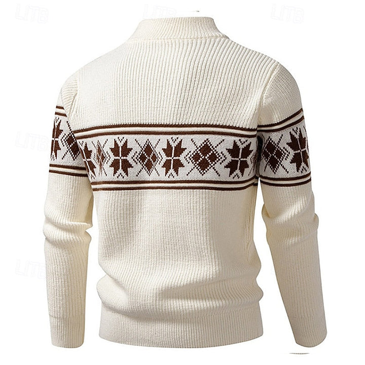 Men's Fair Isle Zip Cardigan