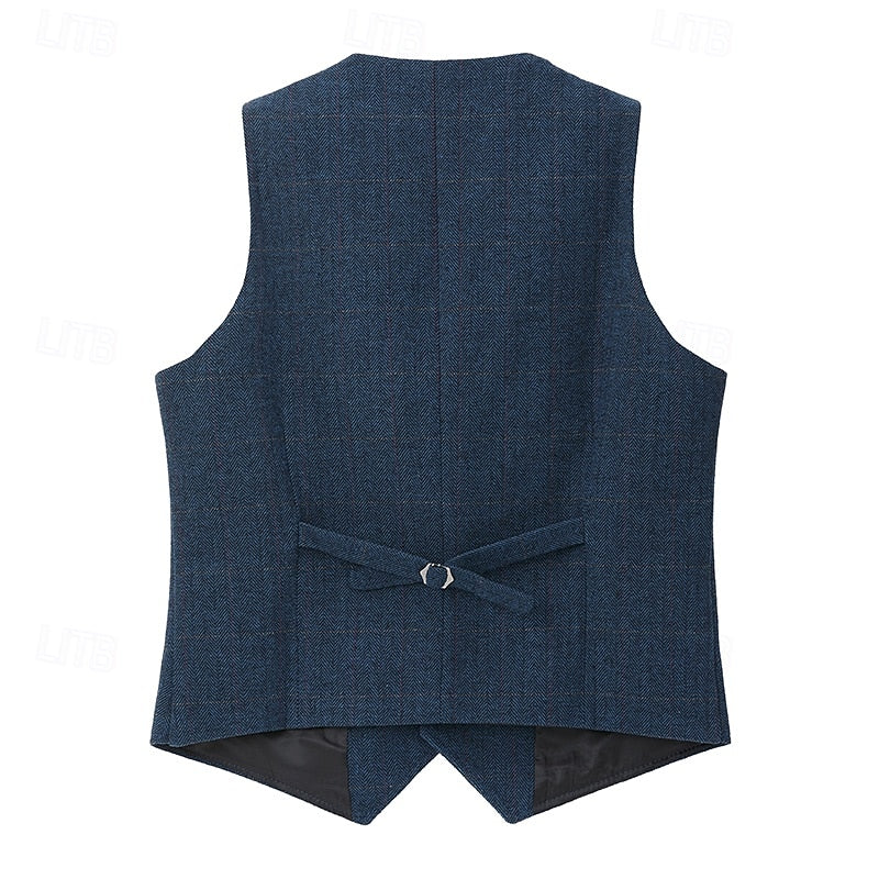 Men's Herringbone Waistcoat
