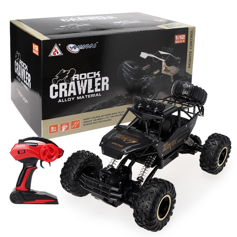 Rc Monster Truck with Four Wheel Drive Rock Crawler Suspension and All-Terrain Tires - Image 17