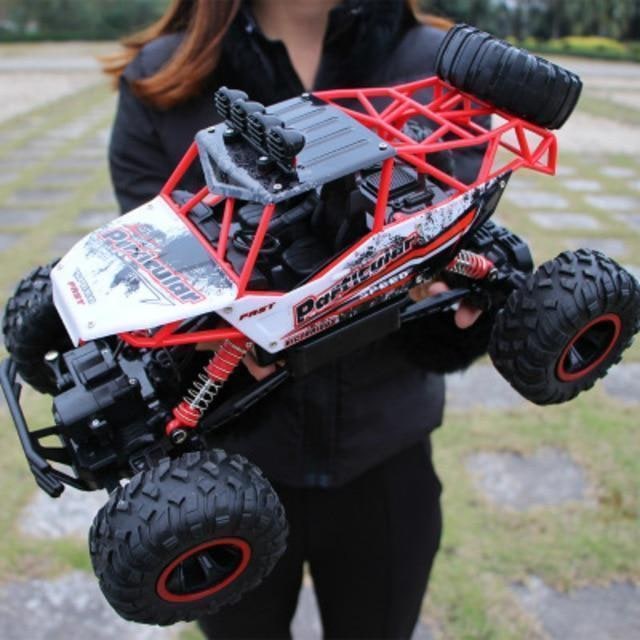 Rc Monster Truck with Four Wheel Drive Rock Crawler Suspension and All-Terrain Tires - Image 2