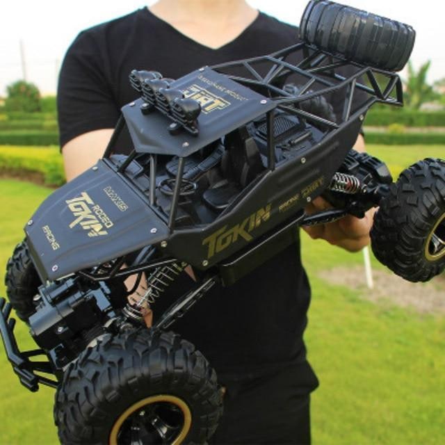 Rc Monster Truck with Four Wheel Drive Rock Crawler Suspension and All-Terrain Tires - Image 3