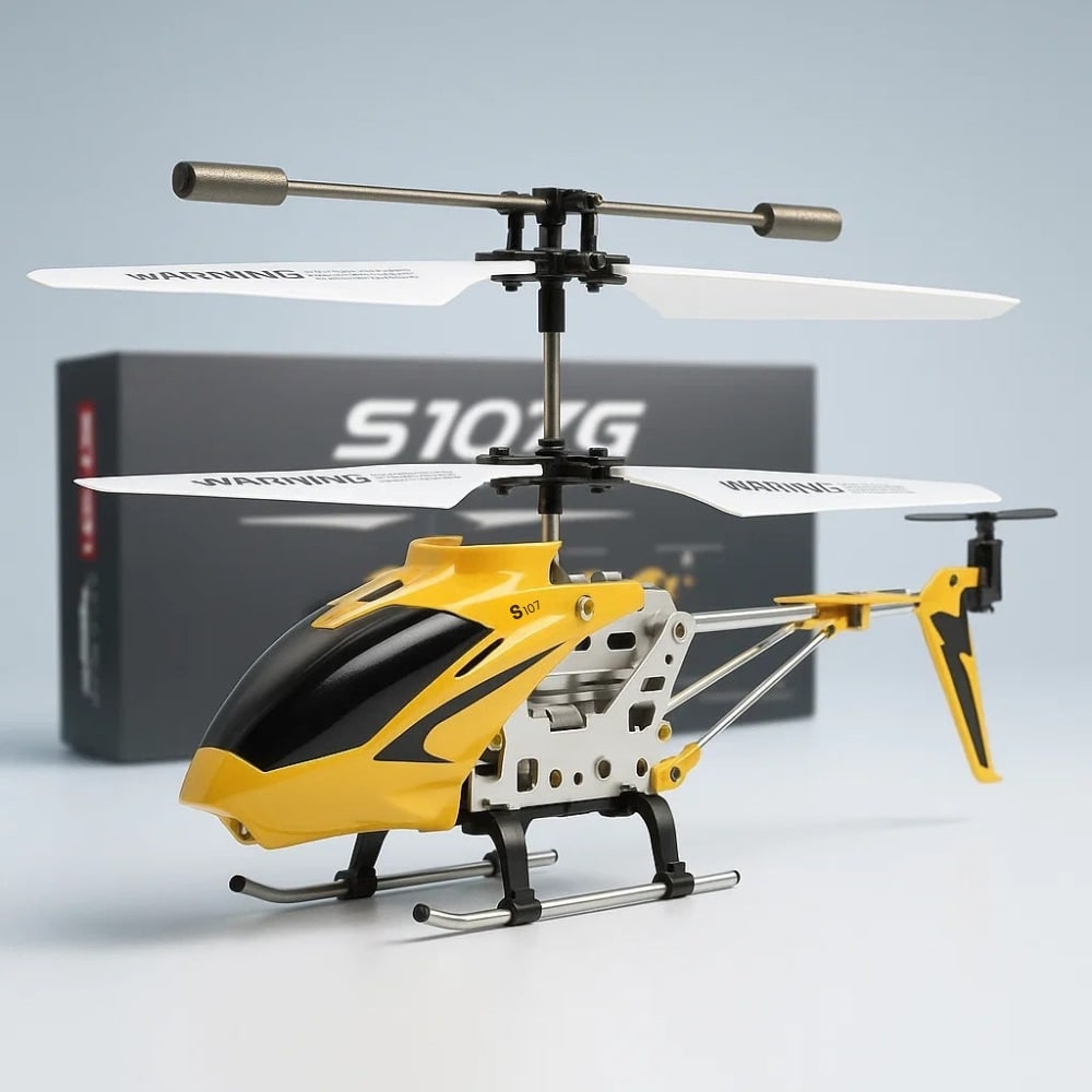Rc Remote Control Helicopter with Dual Rotors Crash-Resistant Metal Frame and Stable Hovering - Image 1