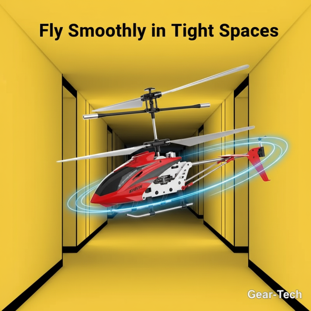 Rc Remote Control Helicopter with Dual Rotors Crash-Resistant Metal Frame and Stable Hovering - Image 11