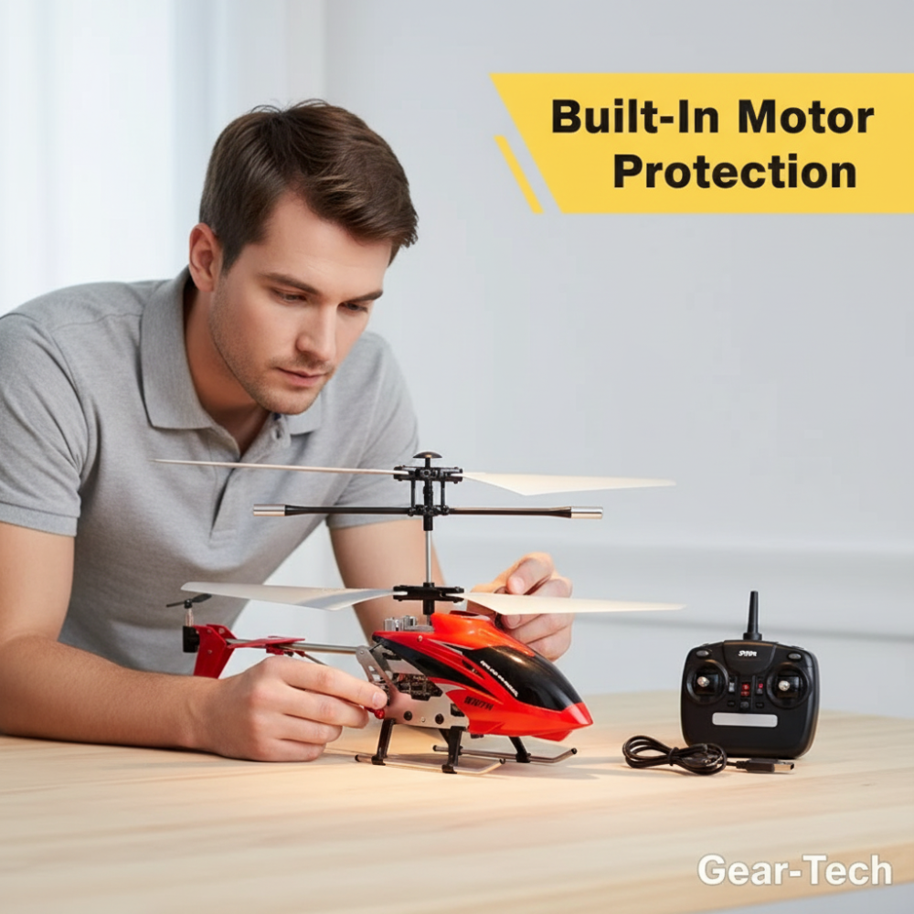 Rc Remote Control Helicopter with Dual Rotors Crash-Resistant Metal Frame and Stable Hovering - Image 14