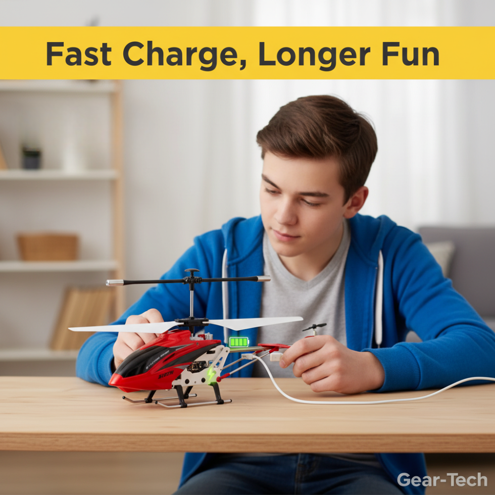 Rc Remote Control Helicopter with Dual Rotors Crash-Resistant Metal Frame and Stable Hovering - Image 17