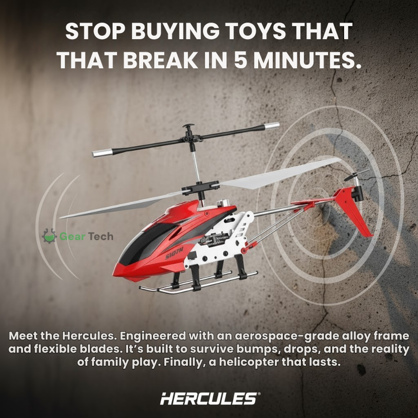 Rc Remote Control Helicopter with Dual Rotors Crash-Resistant Metal Frame and Stable Hovering - Image 2