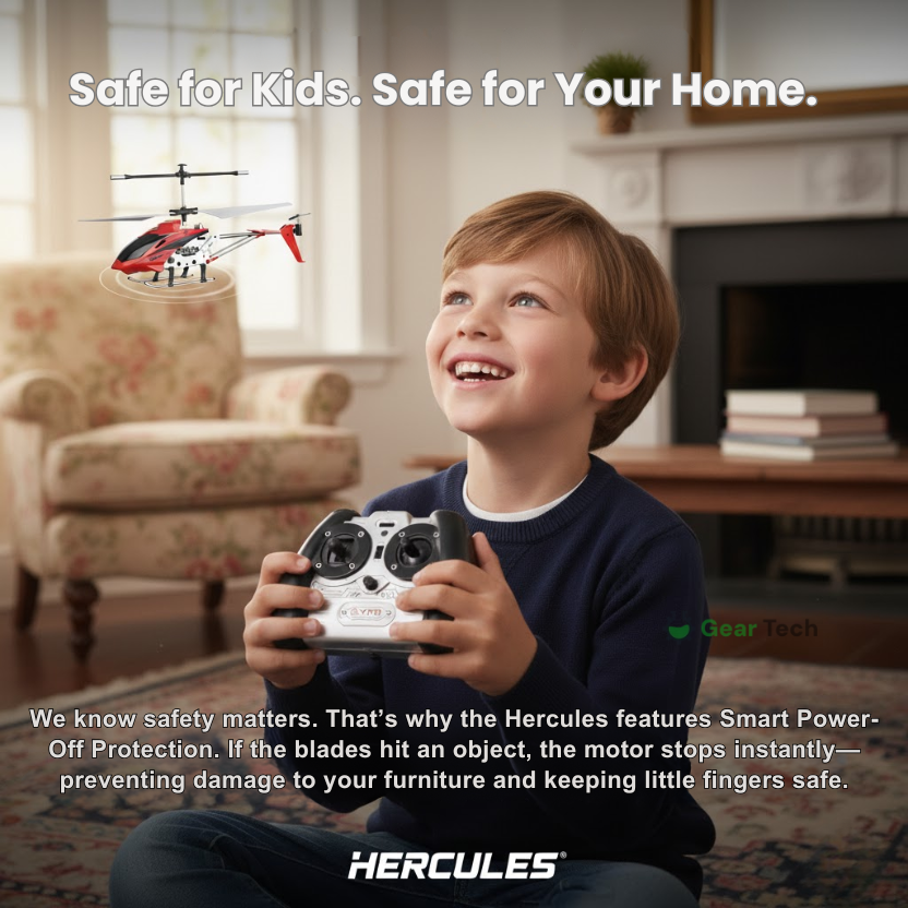 Rc Remote Control Helicopter with Dual Rotors Crash-Resistant Metal Frame and Stable Hovering - Image 4