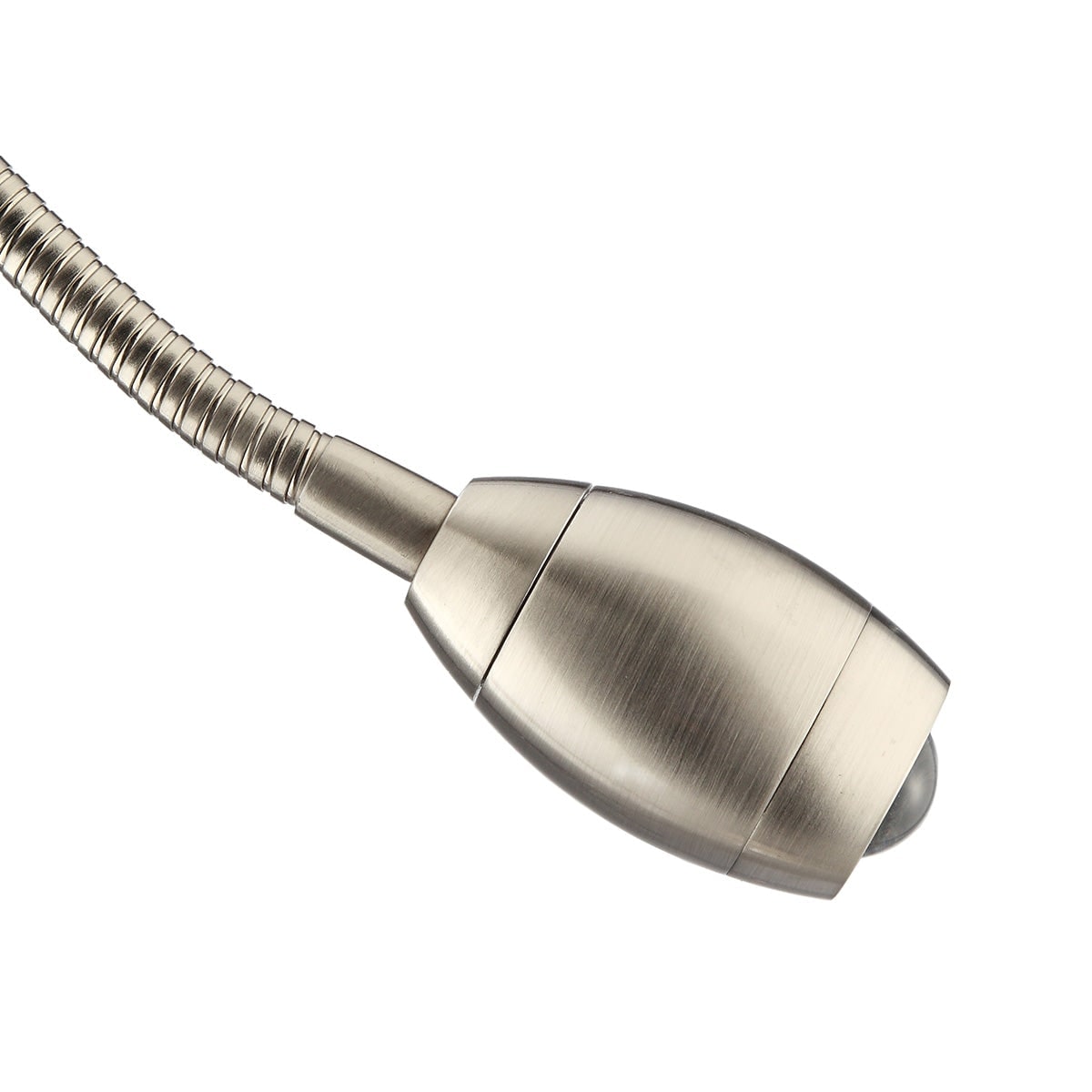 Reading Floor Lamp with Adjustable Gooseneck Focused LED Beam and Brushed Metal Finish - Image 4