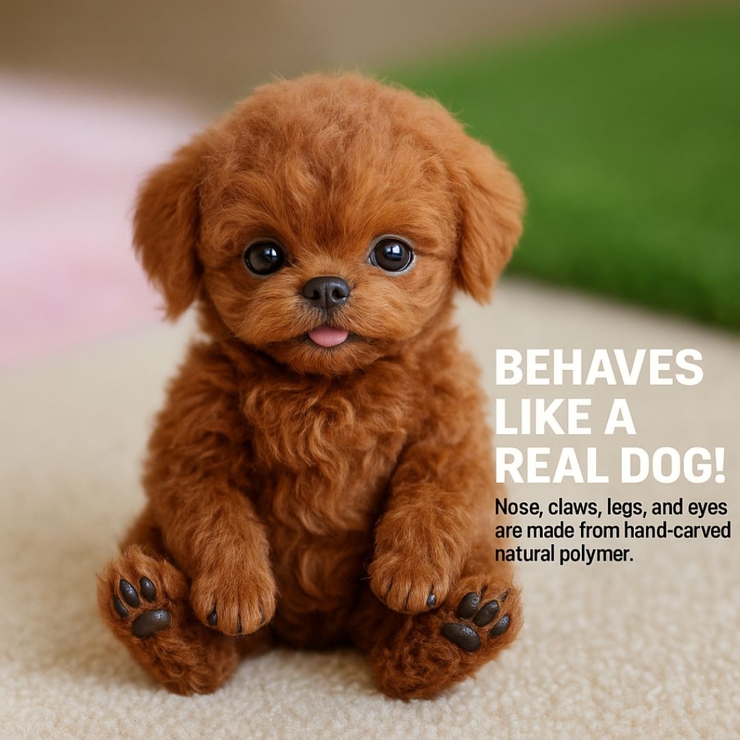 Realistic Plush Dog Toy with Walking Movements and Soft Stuffed Construction - Image 6