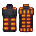 Rechargeable Battery Heated Vest with Quilted Design and Chest Control Panel - Image 1