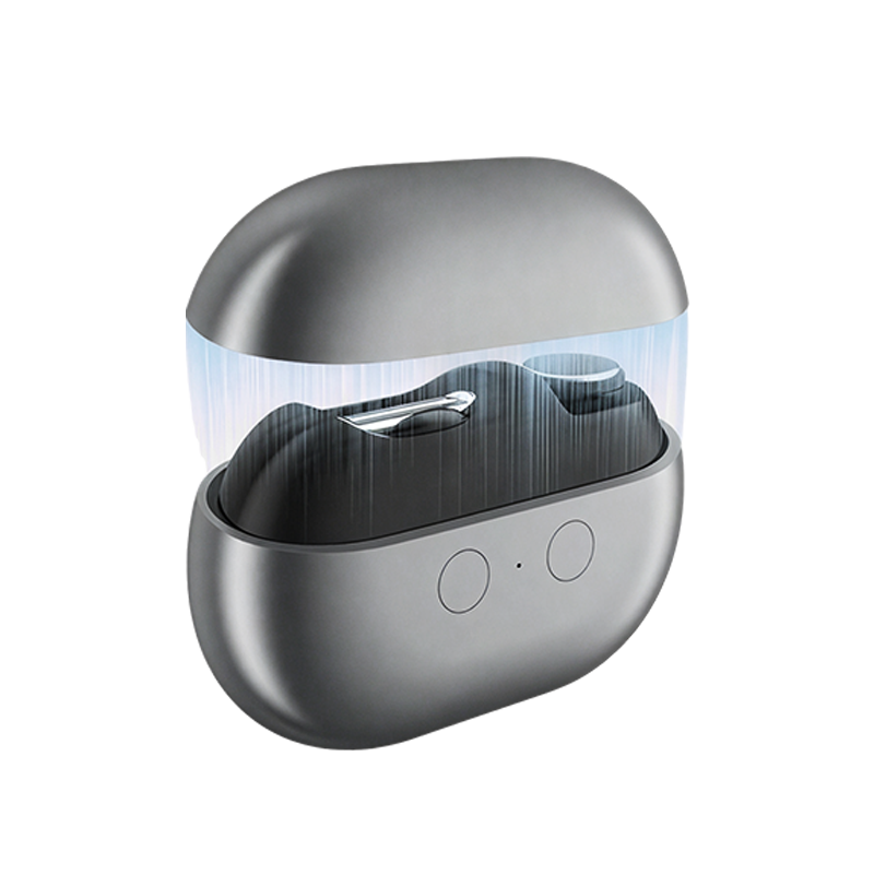 Rechargeable Hearing Aids for Seniors with Digital In-Ear Sound and UV Sanitizing Case - Image 1