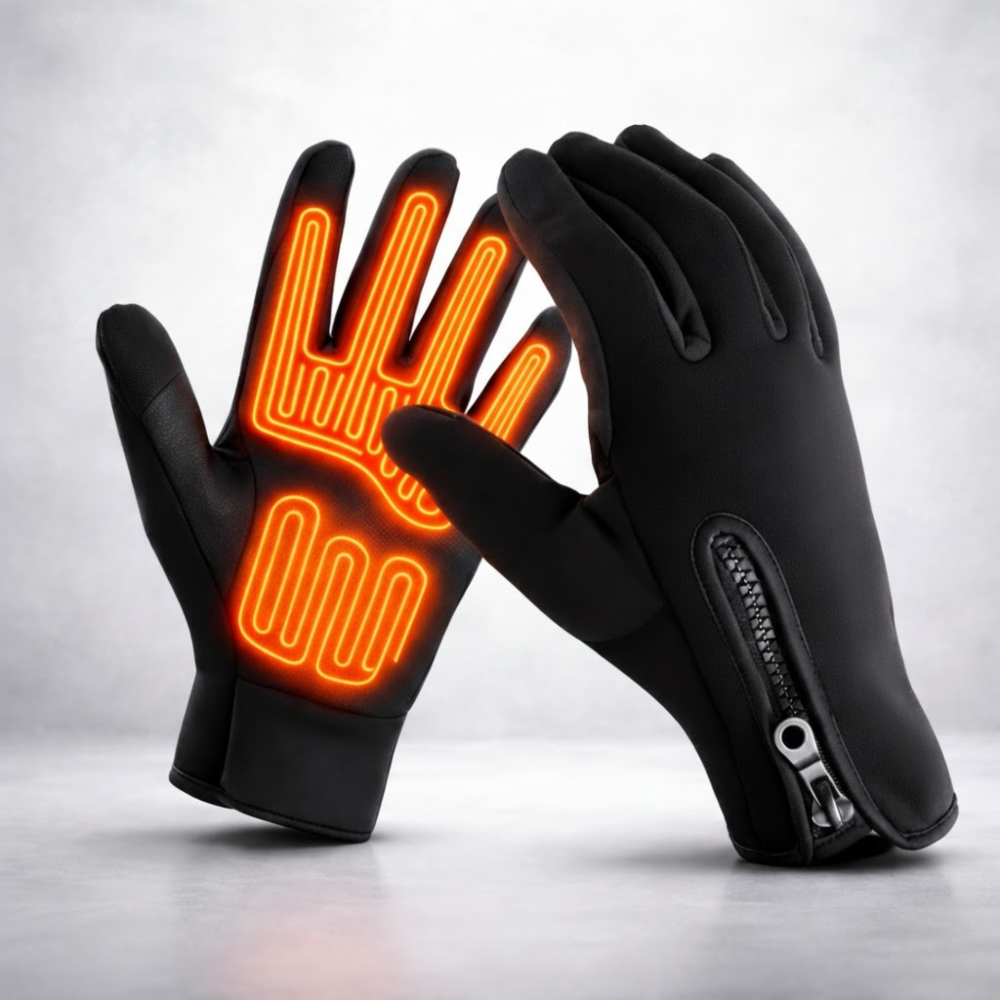 Rechargeable Heated Gloves with Waterproof Touchscreen and Textured Grip - Image 2