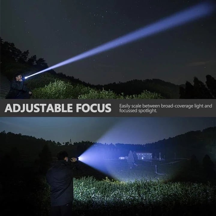 Rechargeable LED Flashlight with Adjustable Focus and Super Bright Output - Image 5
