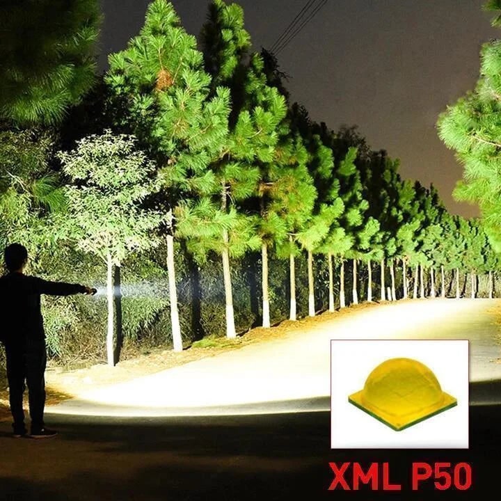 Rechargeable LED Flashlight with Adjustable Focus and Super Bright Output - Image 6