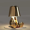 Rechargeable Touch Control Table Lamp with Cordless Design and Metallic Finish - Image 10