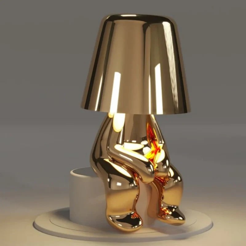 Rechargeable Touch Control Table Lamp with Cordless Design and Metallic Finish - Image 12