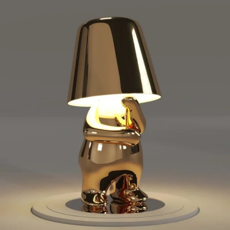 Rechargeable Touch Control Table Lamp with Cordless Design and Metallic Finish - Image 13