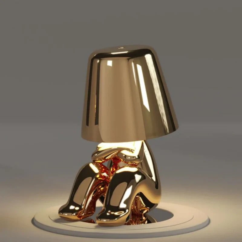 Rechargeable Touch Control Table Lamp with Cordless Design and Metallic Finish - Image 14