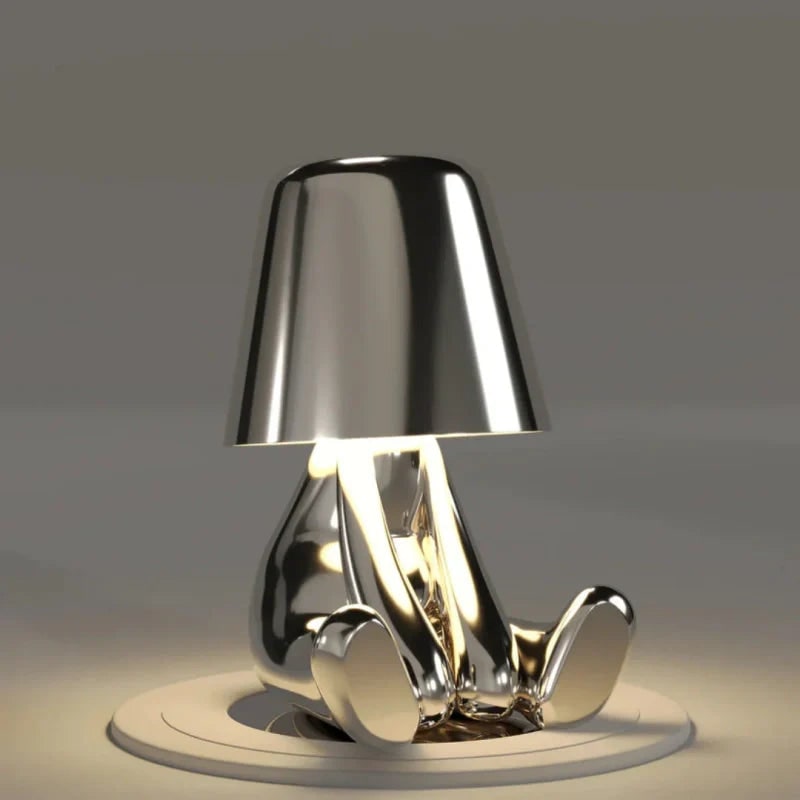 Rechargeable Touch Control Table Lamp with Cordless Design and Metallic Finish - Image 15