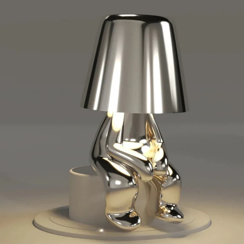 Rechargeable Touch Control Table Lamp with Cordless Design and Metallic Finish - Image 17