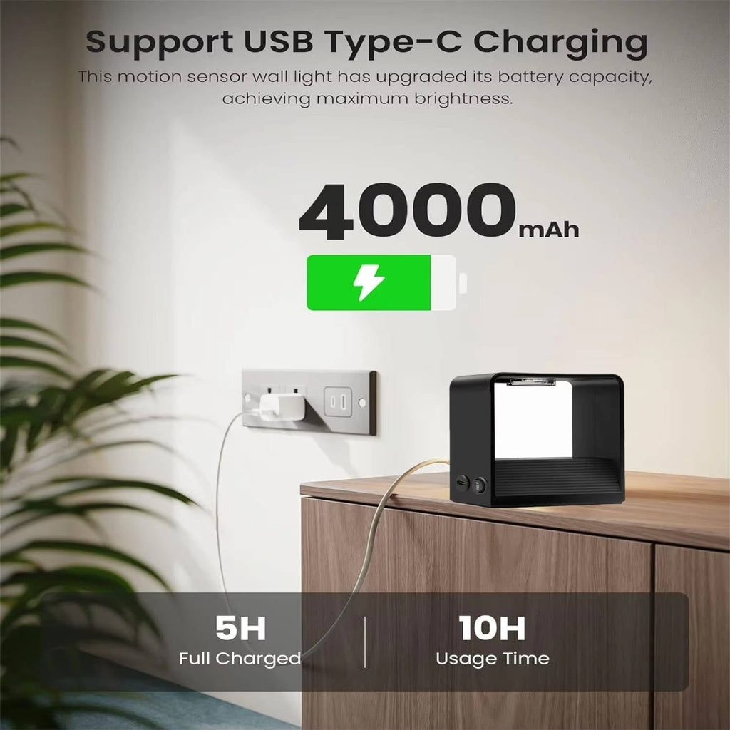 Rechargeable Wall Sconce with Motion Sensor Remote Control and Dimmable LED Lighting - Image 3