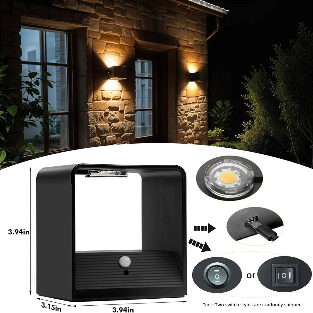 Rechargeable Wall Sconce with Motion Sensor Remote Control and Dimmable LED Lighting - Image 6